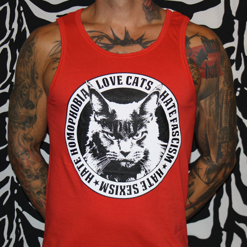 Love Cats (fire-red) Tank Top