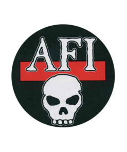 AFI - Skull on red Button