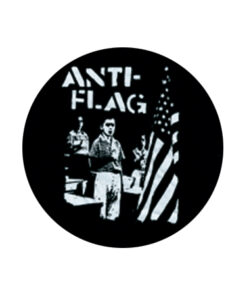 Anti-Flag - Black/white Button