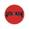 Asta Kask - Logo on red Button