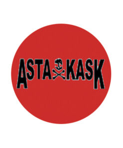 Asta Kask - Logo on red Button