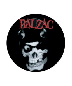 Balzac - Red logo + skull Button