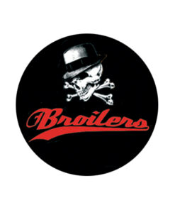 Broilers - Skull with hat Button