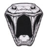 Snakebite - Logo, gestickter Rückenaufnäher