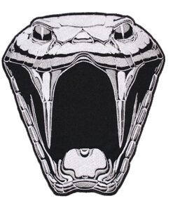 Snakebite - Logo, gestickter Rückenaufnäher