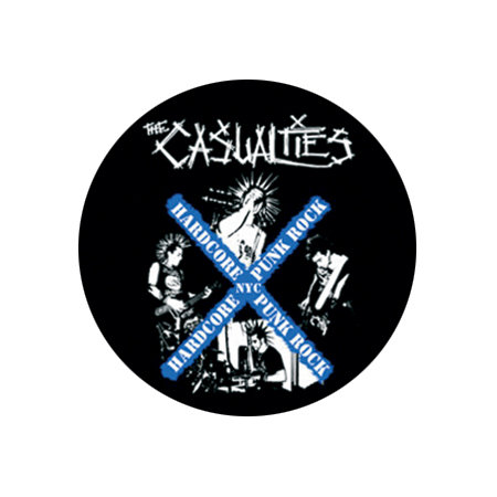 Casualties - Hardcore Punk Rock Button