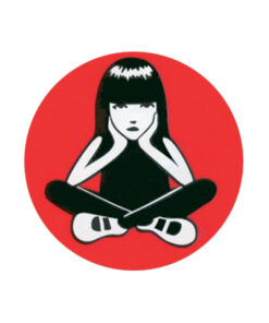 Emily Strange - Sitting red Button