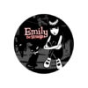 Emily Strange - Sitting with a cat Button