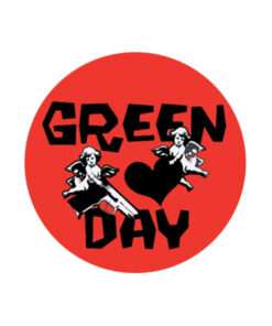 Green Day - Two angel Button