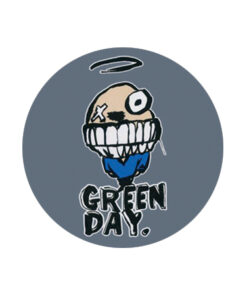 Green Day - grey Button