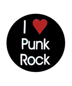 I love Punk Rock Button