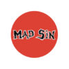 Mad Sin - Logo on red Button