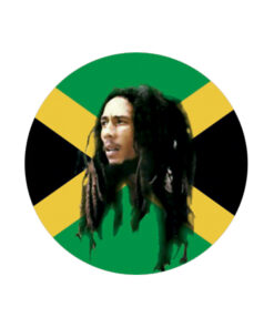 Marley, Bob - Flag Button