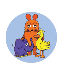 Maus und Elefant Button