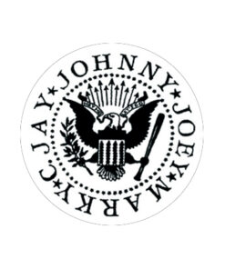 Ramones - White logo Button