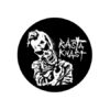 Rasta Knast - Skull black/white Button