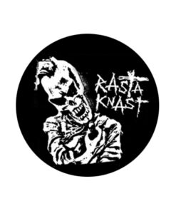 Rasta Knast - Skull black/white Button