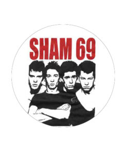 Sham 69 - Bandshot white Button