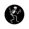 Social Distortion - Skelett on black Button