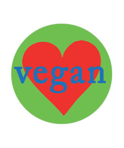 Vegan - Heart Button