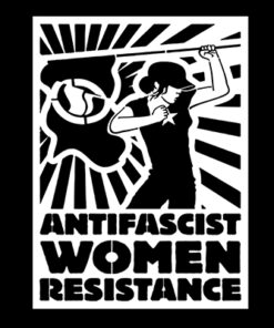 Antifascist Women Resistance Aufnäher