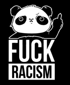 Fuck Racism Panda Aufnäher