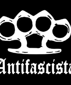 Antifascista Brass Knuckles Aufnäher