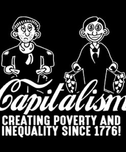 Capitalism creating poverty Aufnäher