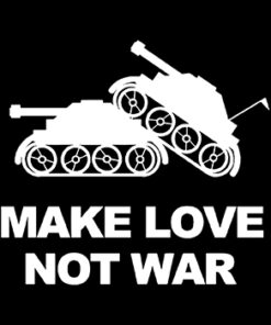 Make Love not War Aufnäher