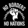 No Borders No Nations Aufnäher
