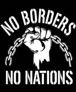 No Borders No Nations Aufnäher
