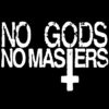 No Gods No Masters Cross Aufnäher