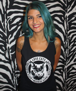 Love Cats (black) Girl-Tank-Top