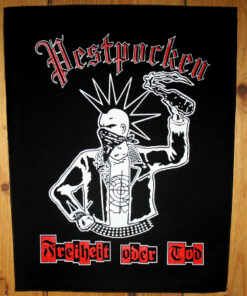 Pestpocken - Freiheit oder Tod Rückenaufnäher