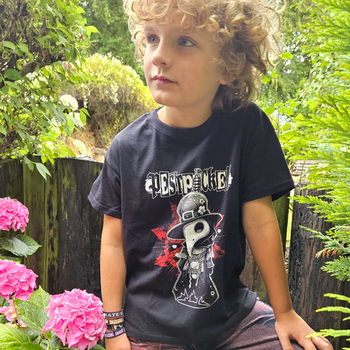 Pestpocken (Pestpöckchen) - Kid-Shirt in schwarz