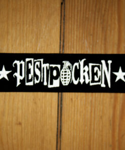 Pestpocken - Einreihiges Logo (gestickt) Aufnäher