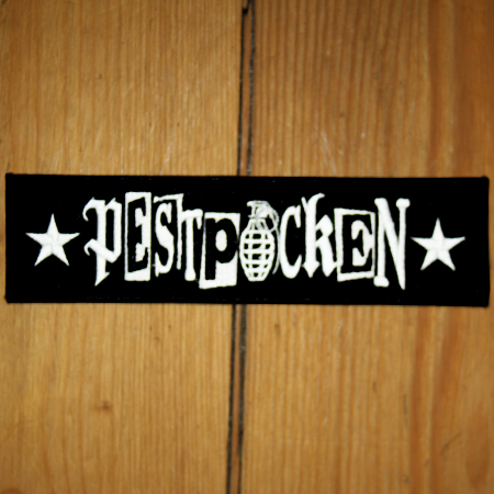 Pestpocken - Einreihiges Logo (gestickt) Aufnäher