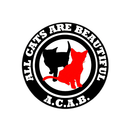 A.C.A.B. All cats are beautiful Button
