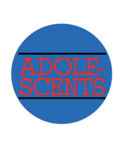 Adolescents - Blue Logo Button