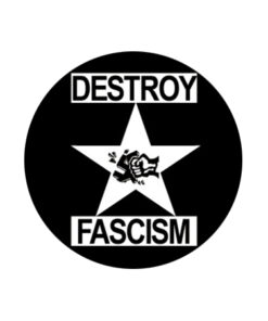 Destroy Fascism Star Button