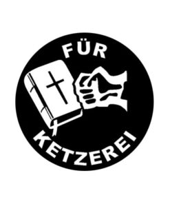 Für Ketzerei Button