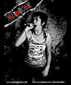 Pestpocken- Andea Aufkleber (115x 85 mm, 20 Stück)