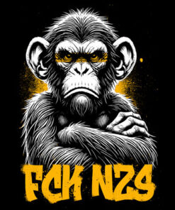 FCK NZS Monkey Sticker