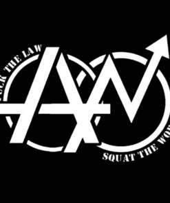 Fuck the law, squat the world Aufnäher