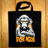 FCK NZS Monkey (black) Baumwolltasche / Bag