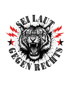 Sei laut gegen Rechts Sticker / Aufleber