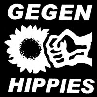 Gegen Hippies Aufnäher